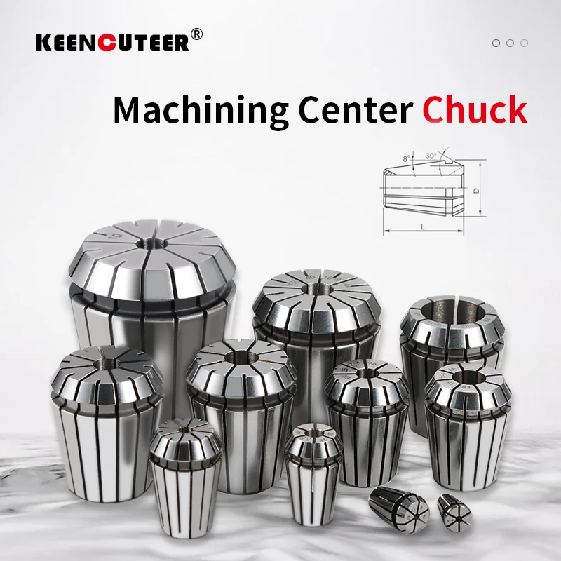ER11 ER16 ER20 ER25 ER32 Spring Collet High Precision 0.005/0.008mm Collet Chuck for CNC Engraving Machine Milling Lathe Tool