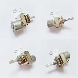 Original new 100% 148 Type dual potentiometer with motor B50K B100K handle long 25MM 8pin (SWITCH)