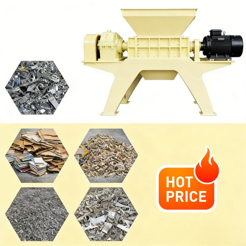 High Capacity Application Shredder Machine Perfect for Packaging Carton Recycling Industrial Double Shaft Shredder Customized