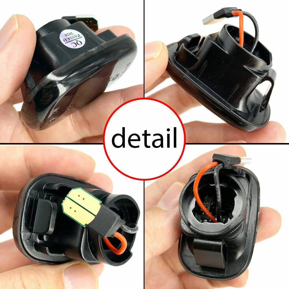 Sequential Amber LED Front Bumper Side Marker Turn Signal Lights For Toyota Avensis Camry Caldina Carina Celica Corolla Verso