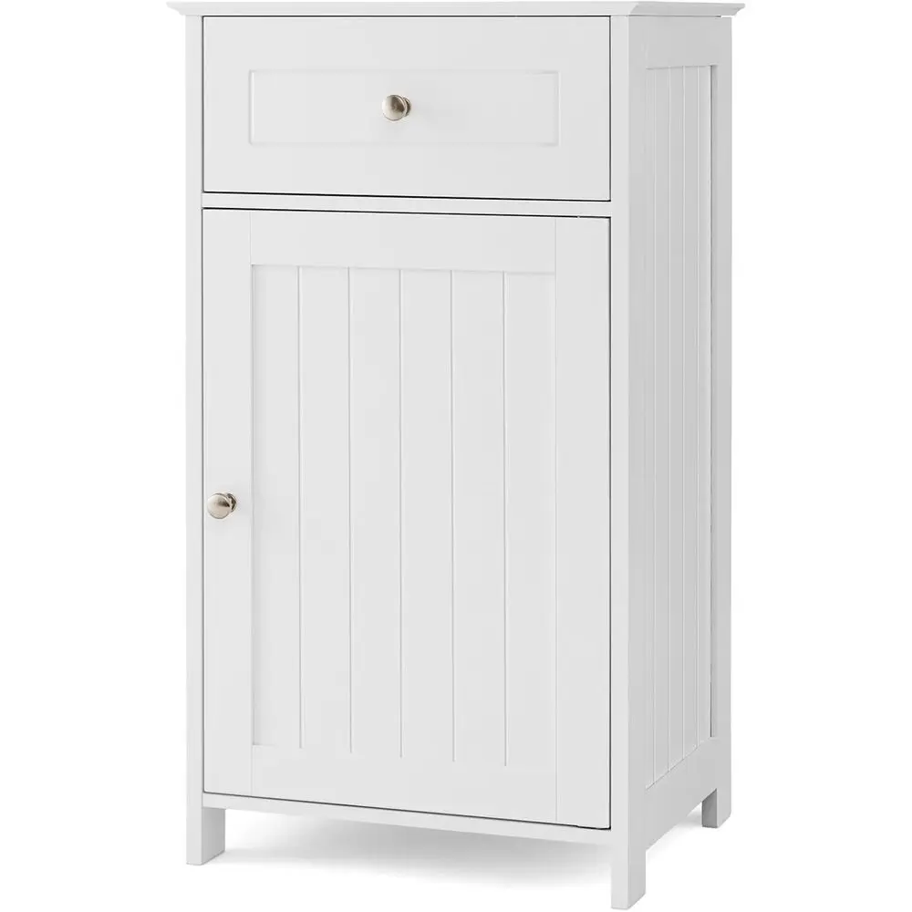 

Compact Single Door Bathroom Storage Cabinet with Adjustable Shelves, Anti-Tip Feature, and Soft Close for Small Spaces