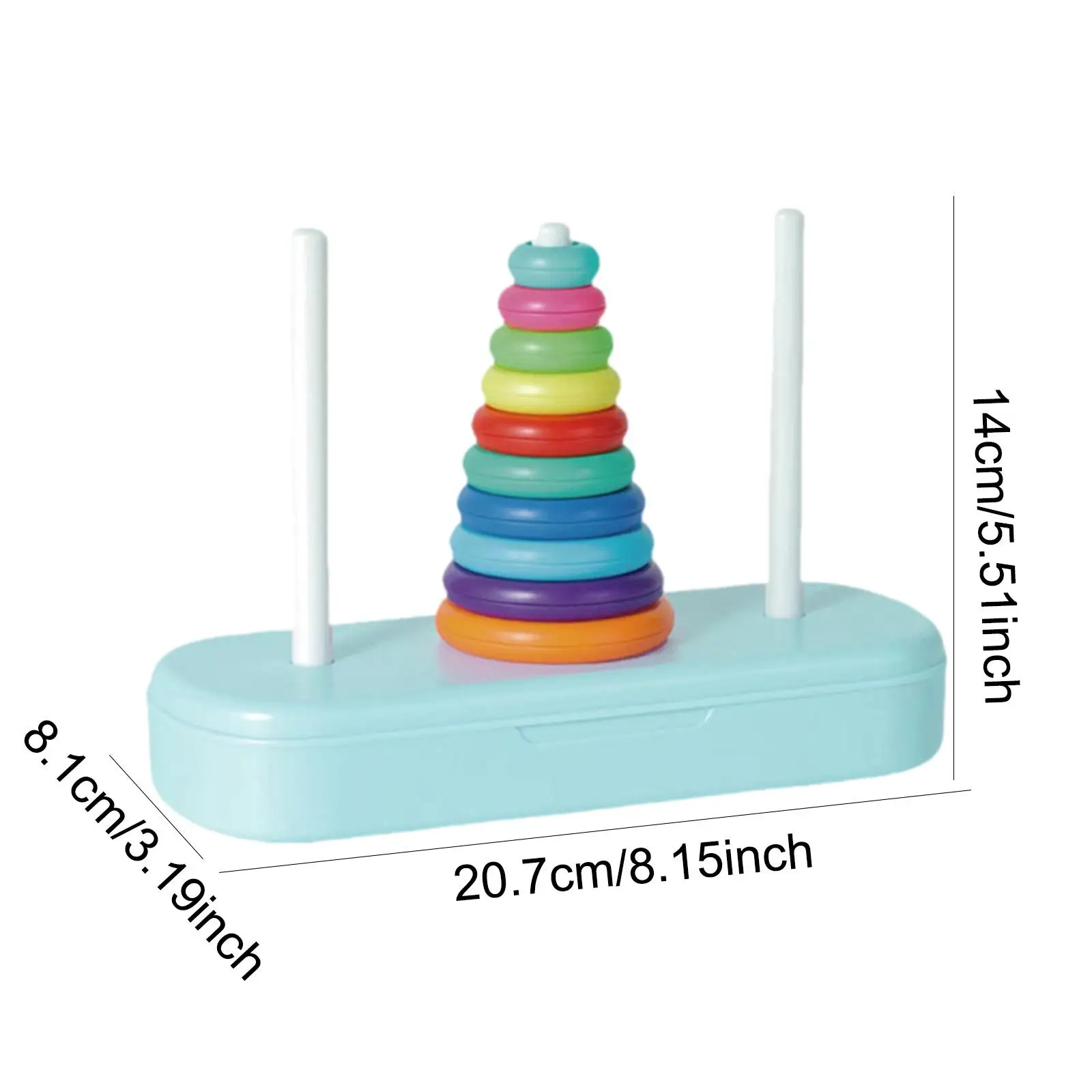 Stacking Rings Toy Interactive Stacking Tower Toy for Boy Girls Children