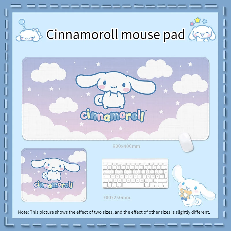 Sanrio Jade Gui Mouse anjing gadis kantor lembut Ins Keyboard Laptop bantalan kreatif antiselip bantalan kartun lucu hadiah beragam mainan anak perempuan