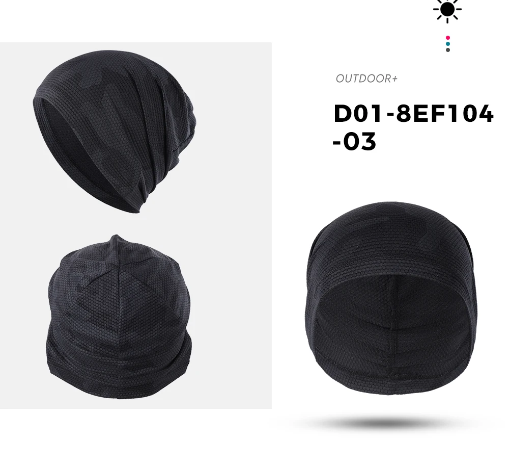 2PCS Schnell trocknende Lauf Caps Sommer Atmungs Kühlen Sport Hüte Outdoor Radfahren Wandern Baseball Skullies Stretchy Beanies Hut – Detail 29