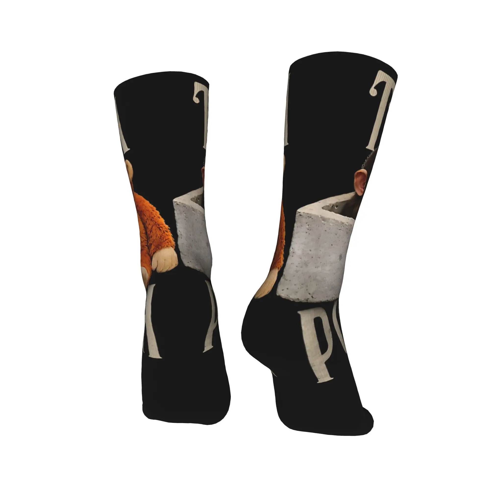 Lonely Punch Monkey Stockings  Kawaii Socks Men Comfortable Socks Winter Climbing Design Non-Slip Socks Gift view 4