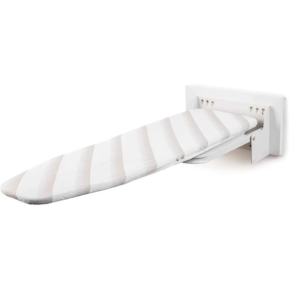 

Wall Mounted Ironing Board 13 x 37 Inch Space-Saving 180° Swive Fold Away Ironing Board with Heat Resistant Cover for Home
