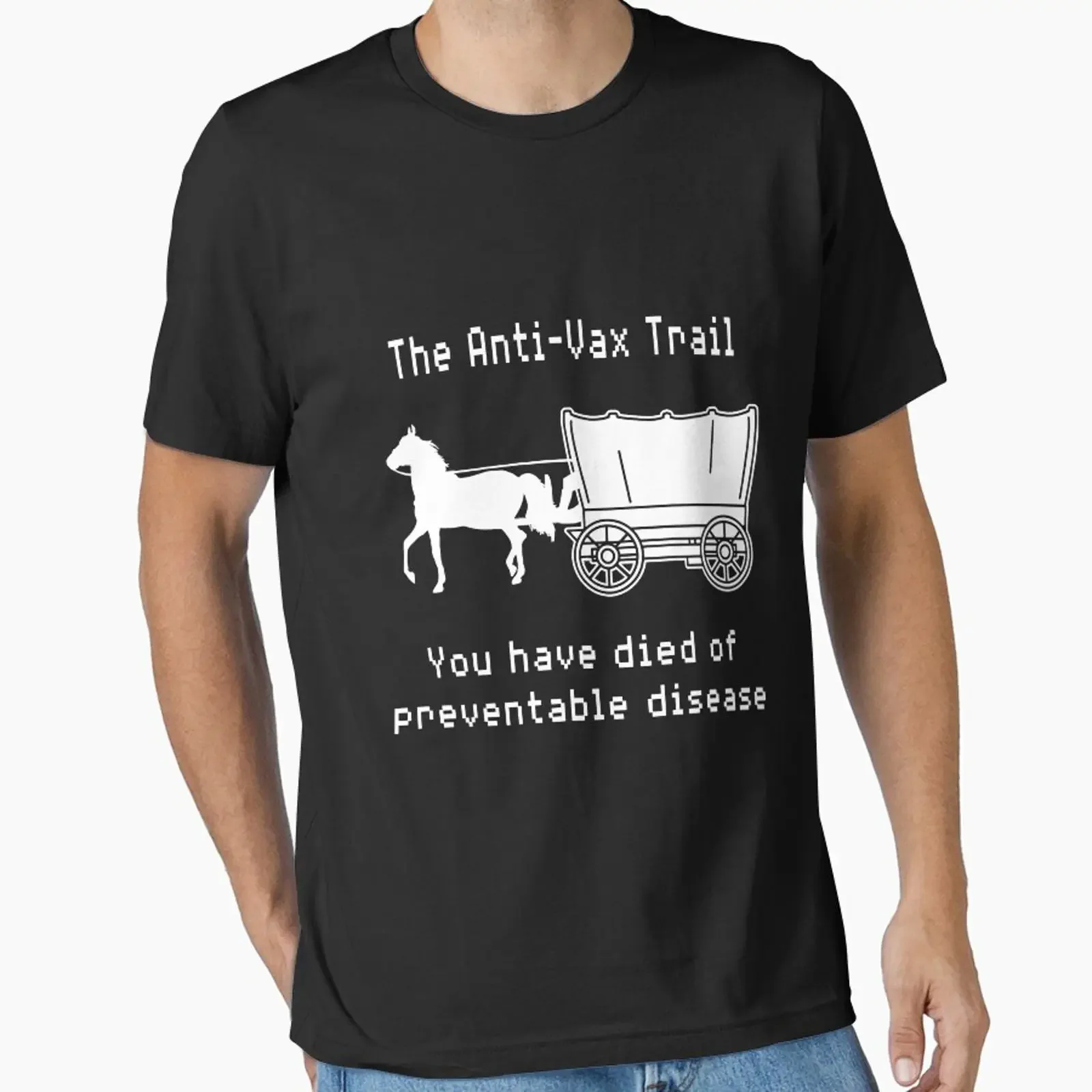 The Anti Vax Trail You Have Died of a Preventable Disease designed and sold by Original Cheddar vintage Washed homme