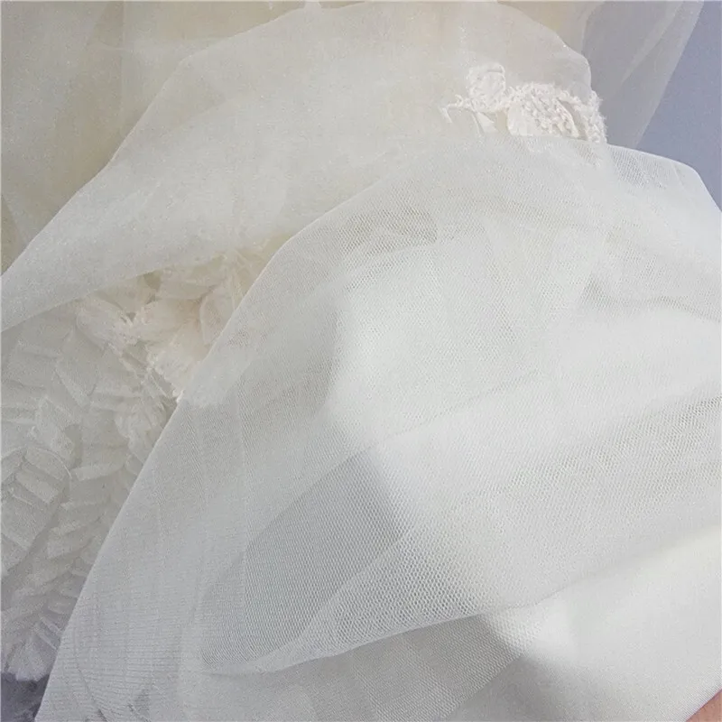 HKSH 봄 가을 신상 여성 스커트 자수 메쉬 플리츠 엘라스틱 웨이스트 프렌치 젠틀 엘레강트 A라인 스위트 인스 스커트 HK17229