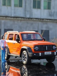 Wey tankı 300 çin Off-Road SUV Metal araba simülasyon zarif Diecasts & oyuncak araçlar siyah Manba 1:24 alaşım koleksiyon modeli