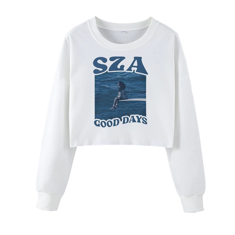 Good Days Sza Song Crew Neck Sweatshirt For Women Cropped Sweatshirt Street Clothing Trendy Fashion For Fans Gift