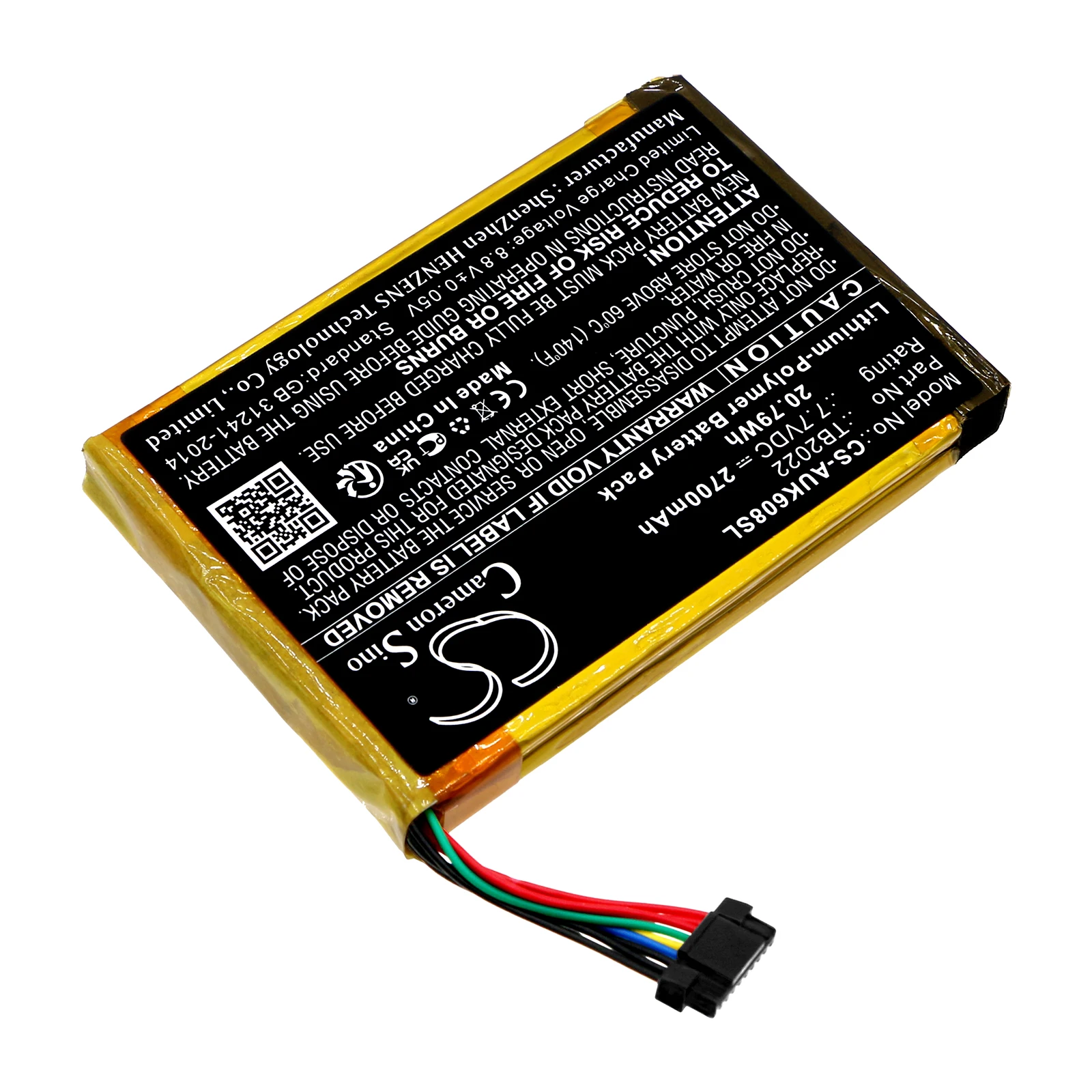 CS Replacement Battery For Autel MaxiBAS BT608 TB2022 2700mAh / 20.79Wh Diagnostic Scanner