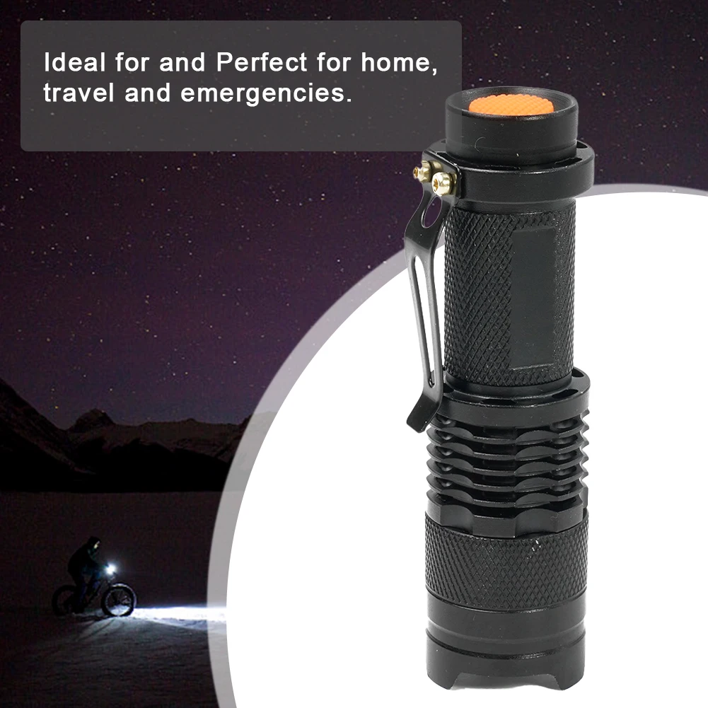 Hot 2020 Fashion New LED Tactically Pocket Flashlight SMALL for torch Flashlight Bright Handheld Black LED LED Tactical Pocket