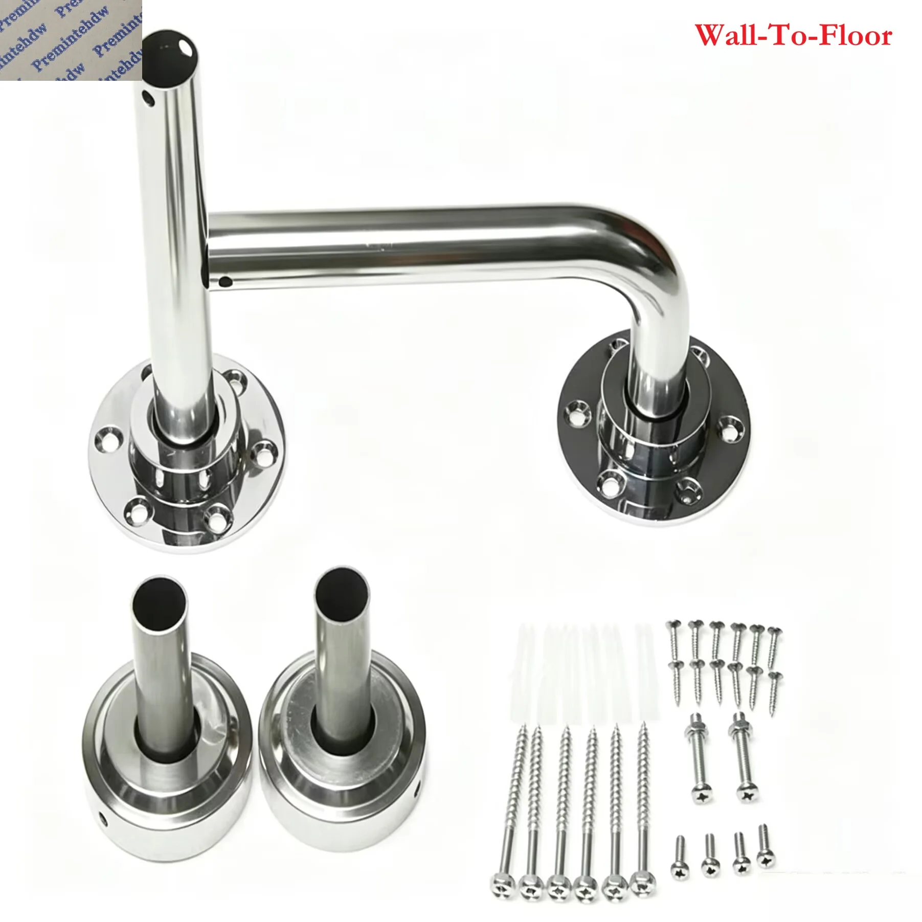 1Pair Stainless Steel Wall Mounted 360 Degrees Rotating Bathroom Cabinet Pivot Hinge Bracket Hardware