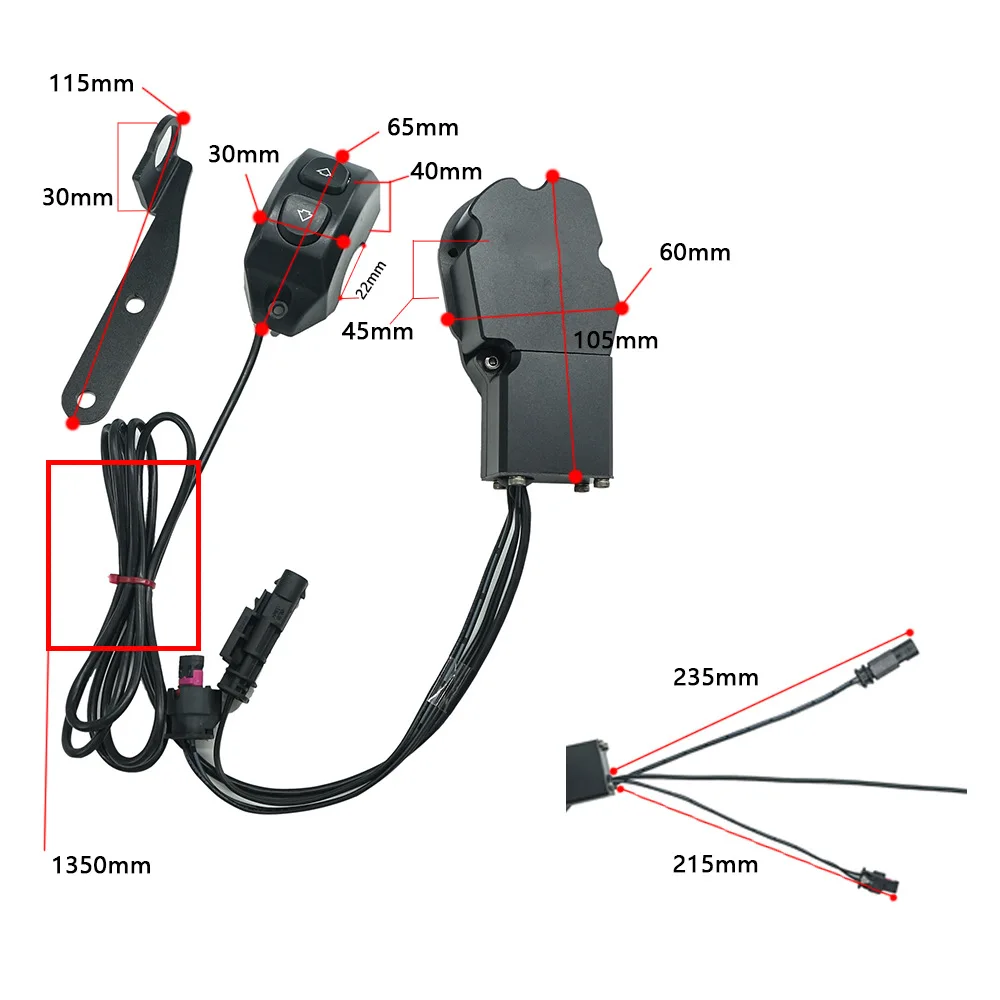 For BMW R1200GS R1250GS ADV LC Electric Lifting Windshield Remote Control Switch Modification Parts