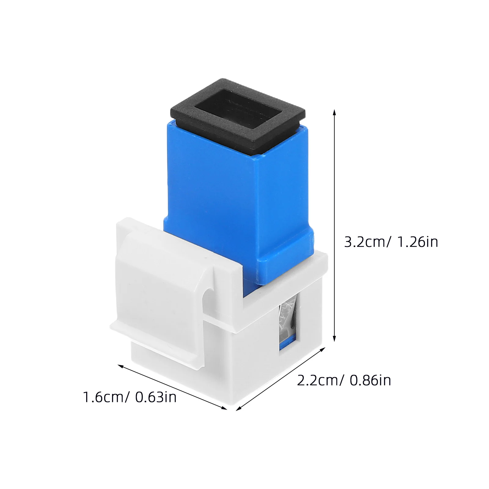 2Pcs Fiber Optic Module Adapter Durable Construction Easy Installation Network Connector Fiber Optic Coupler for Video