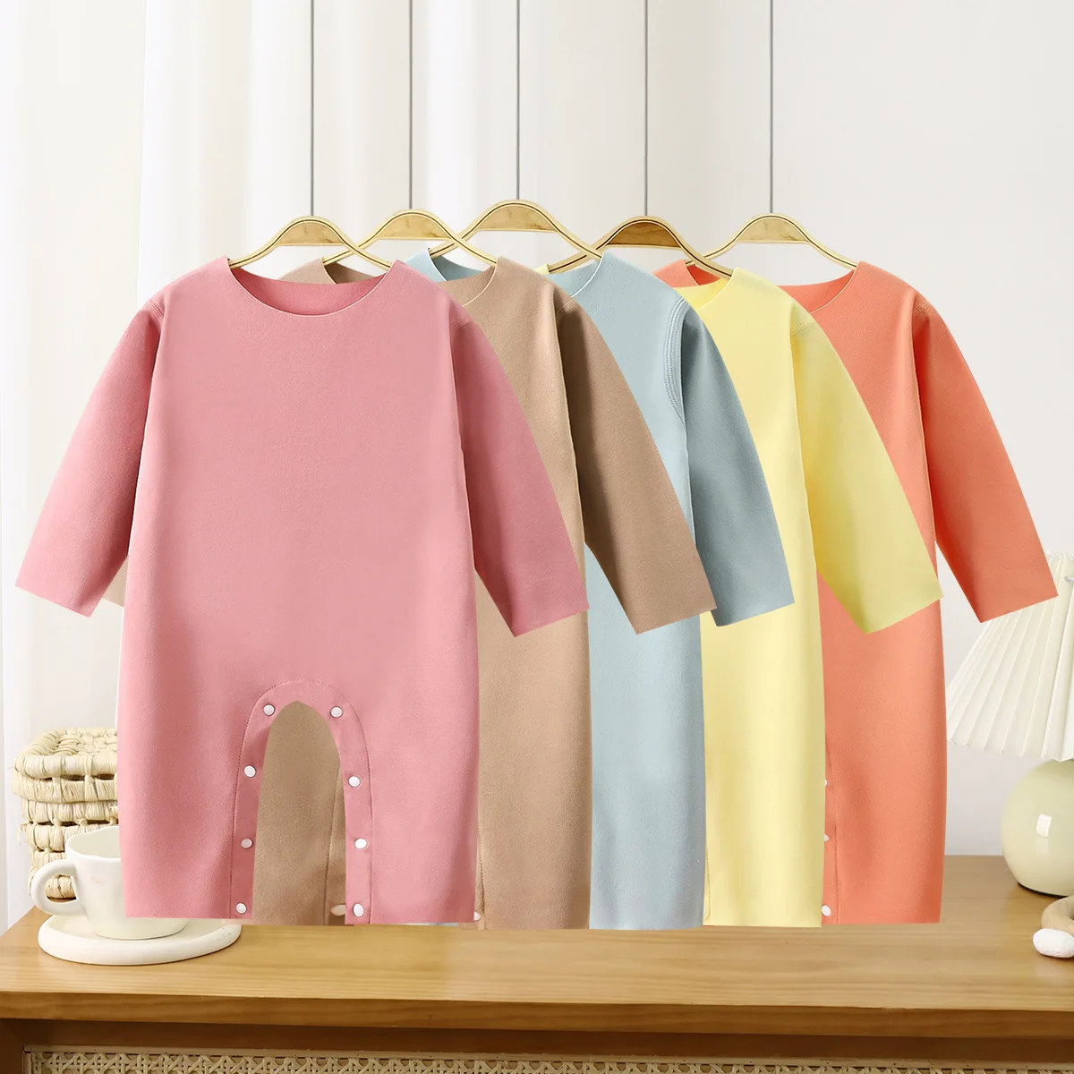 

Baby Jumpsuit for Spring and Autumn Romper Boys and Girls Baby Long Sleeved Clothes Baby Climbing Warm Autumn Clothes