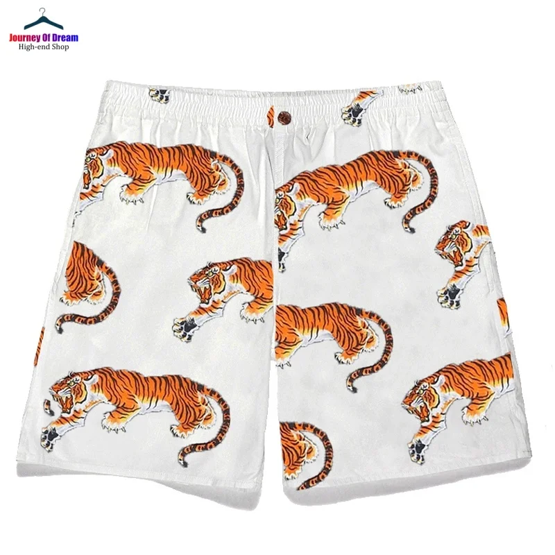 Summer Brand High-end Shorts Best quality Mens Womens WACKO MARIA Hundred Tigers Totem Hawaii Shorts