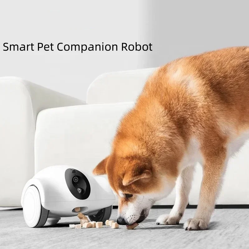 USMILEPET Factory Direct Movable Pet Robot for Dog Treat Camera1080P HD Dog Camera with Phone APP 15-Day Long Endurance for Pets