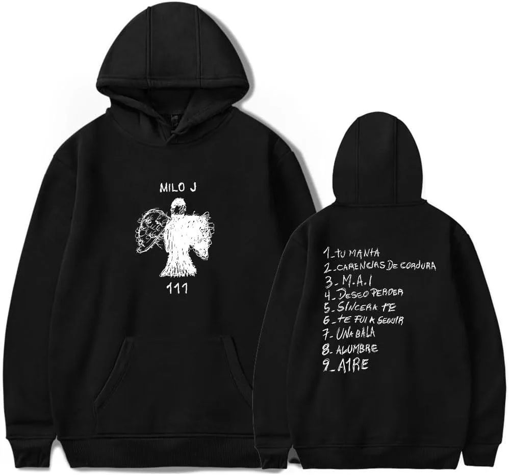 Milo J Hoodies 111 Album Merch Print Women Men Fashion Casual Singer Long Sleeve Sweatshirts