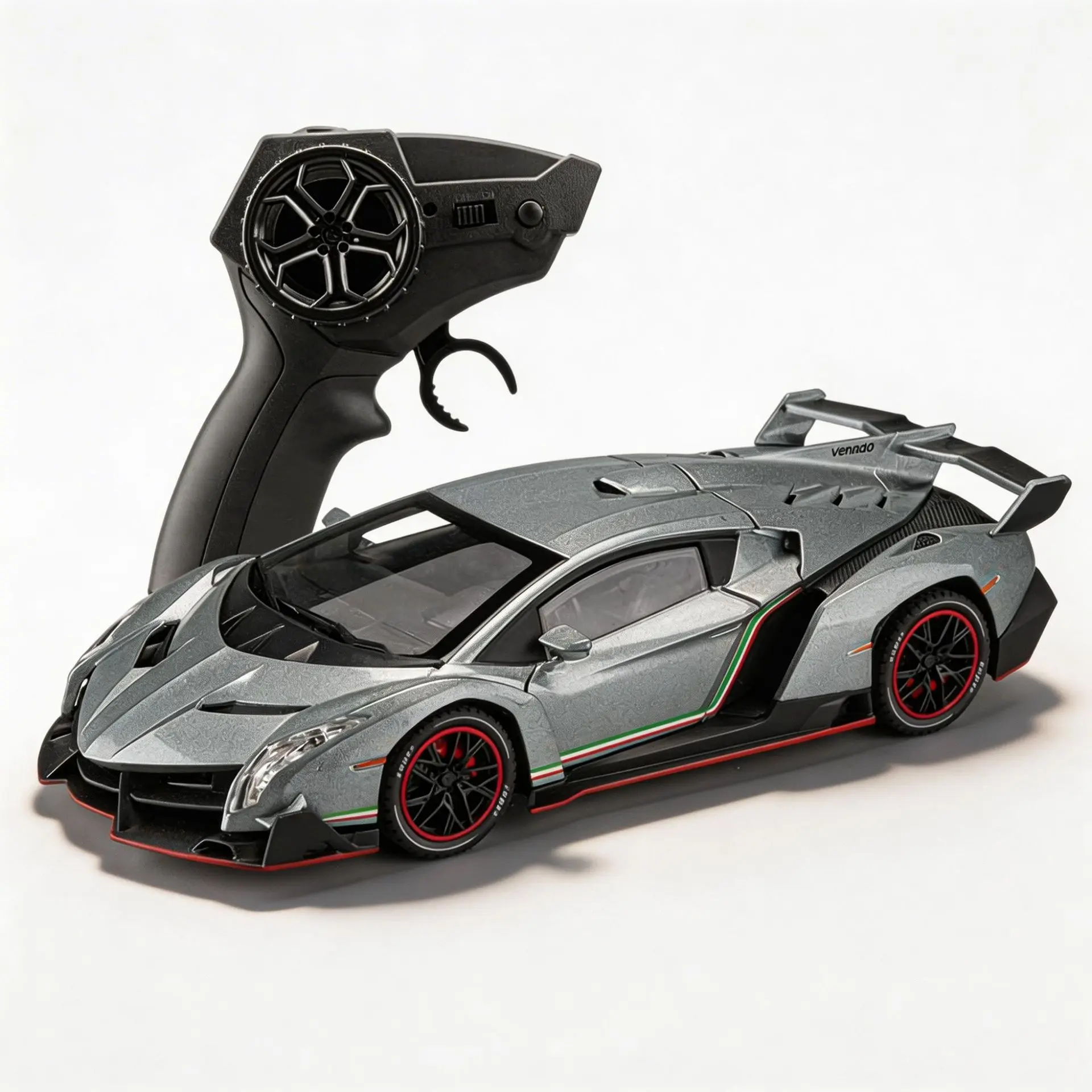 1:24 Veneno Sports Car Sound and Light Remote Control Car Model Toy Boy Birthday Gift Puzzle Premium Collection