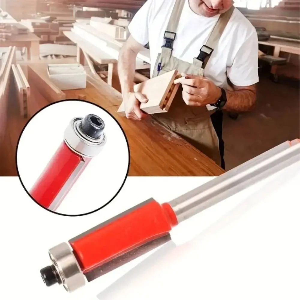 

Double Edge Shank Milling Cutter 6mm Shank With Bearing Woodworking Router Bit Premium Quality 6.35mm Shank Carving Cutter