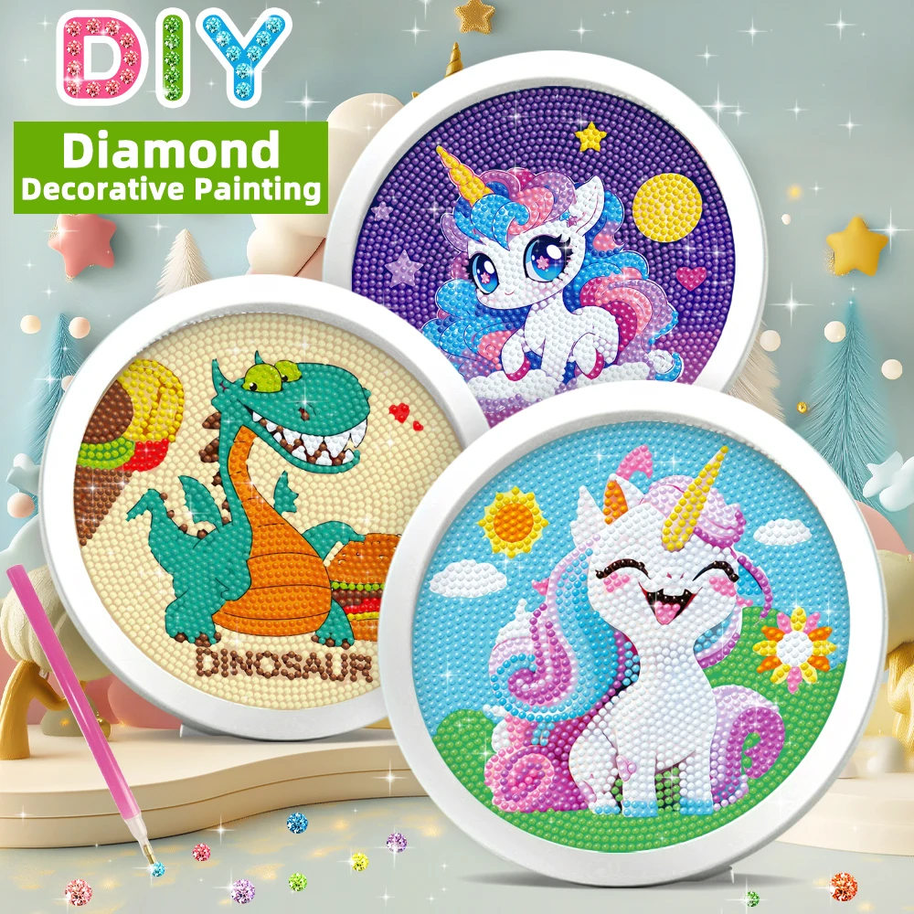 DIY Handmade Diamond Painting - Cartoon Unicorn Mermaid Mosaic Diamond Painting Set Gift - Toys for Girls - Home Decoration