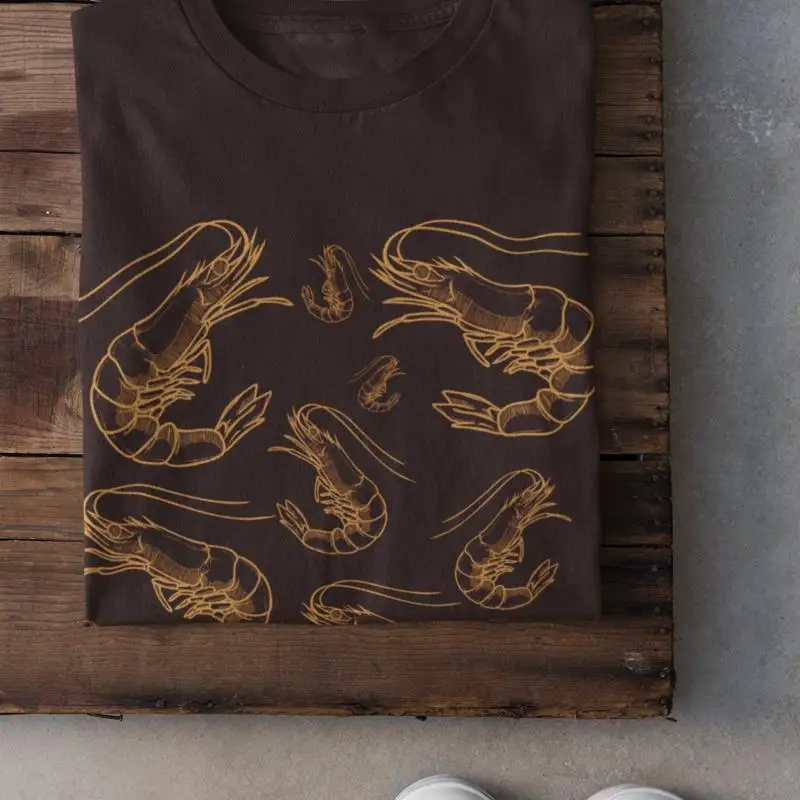 

Cottagecore Shrimp T Shirt Goblincore Goth Grunge Fairycore Clothing Witchy Dark Academia Aesthetic Botanical Art