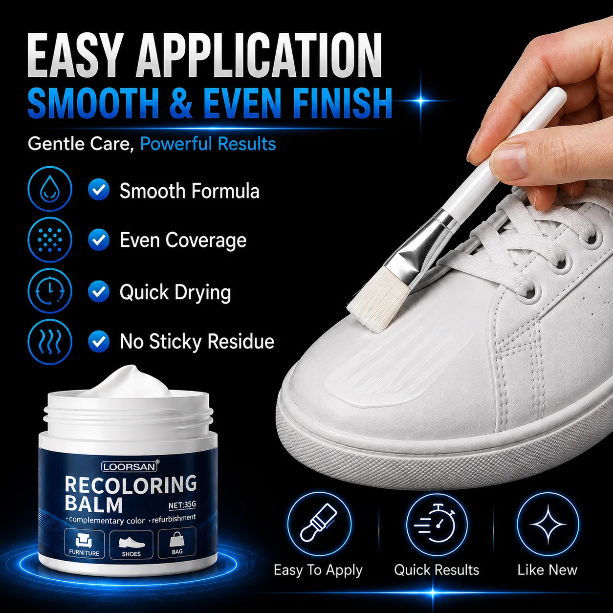 Shoe Color Restorer Cream White Sneaker Repair Balm Scuff Scratch Cover Leather Edge Renewal Polish For Shoes Handbags