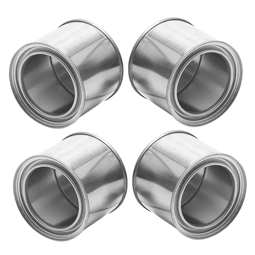 

4pcs Sealed Paint Cans 400Ml Thickened Metal Buckets Leakproof Round Tin Boxes For Sample Storage Oil Paint Asphalt Industrial