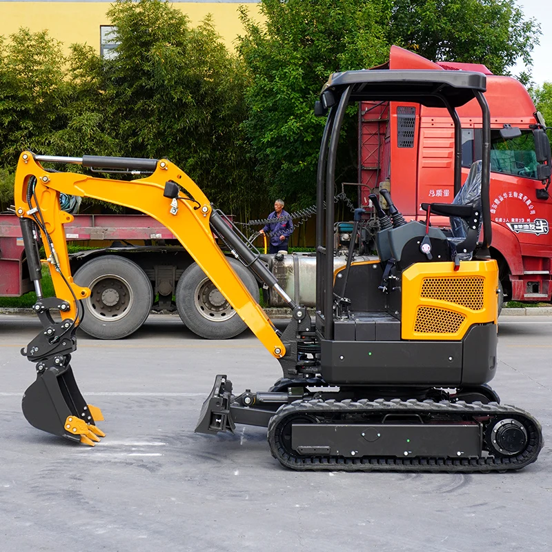 Customized CE New Mini Excavator 2 Ton Hydraulic crawler mini diggers excavator price efficient free shipping