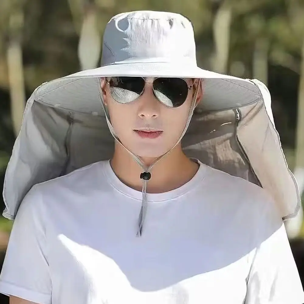 Fashion Waterproof Bucket Hat Sun Protection Breathable Panama Hat Portable Sun Hat Camping Hiking