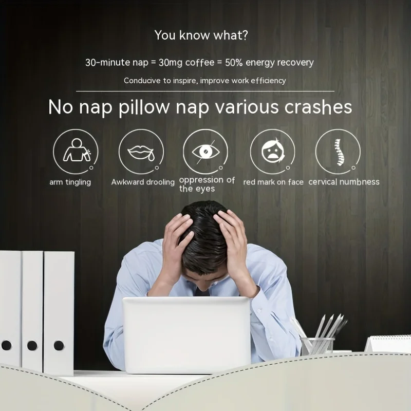 Comfortable Foam Pillow for Sleeping, Office, and Travel - O-Shaped Nap Pillow with Plane Travel Neck Pillow Body Pillow