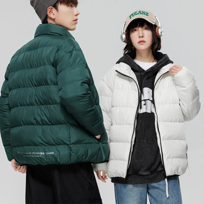 

Winter Padded Puffer Jacket Women Parkas Thicken Warm Coat Women Stand Collar Solid Color Parka Coat Women's Fashion Streetwear