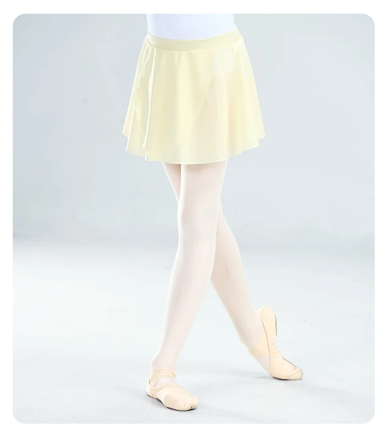 Kinder Mädchen Ballett Tanz Rock Elastische Taille Unregelmäßigen Rock Nylon Diagonal Kreuz Weiche Mesh Kurze Tanz Röcke – Detail 9