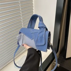 Women Bag Demin Fashion All-match Simple Office Lady Patchwork Shoulder Bags Pures and Bags Crossbody Girls Bag