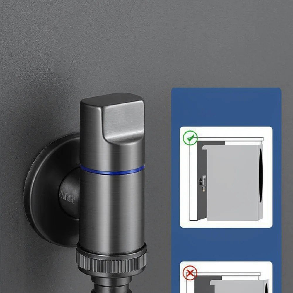 For For JOJMW Solid Brass Washing Machine Tap Auto Shut Off Connector Anti Drop Valve Short Spout Home Plumbing Fixture