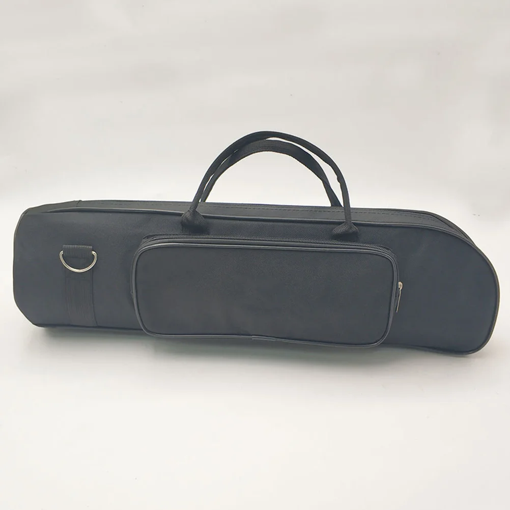 

Professional Trumpet Gig Bag Black Oxford Cloth 5mm Padded Water Resistant Lightweight Adjustable Shoulder Strap Carry Case