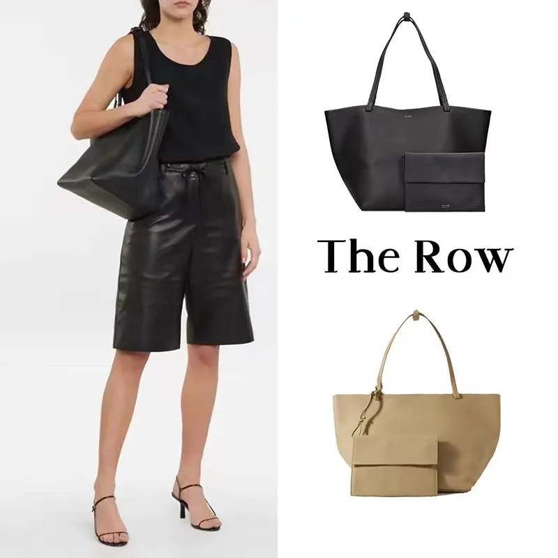 THE ROW Leather Park Large Capacity Handheld Mother and Child Bag Shoulder Underarm Tote Women's Bag