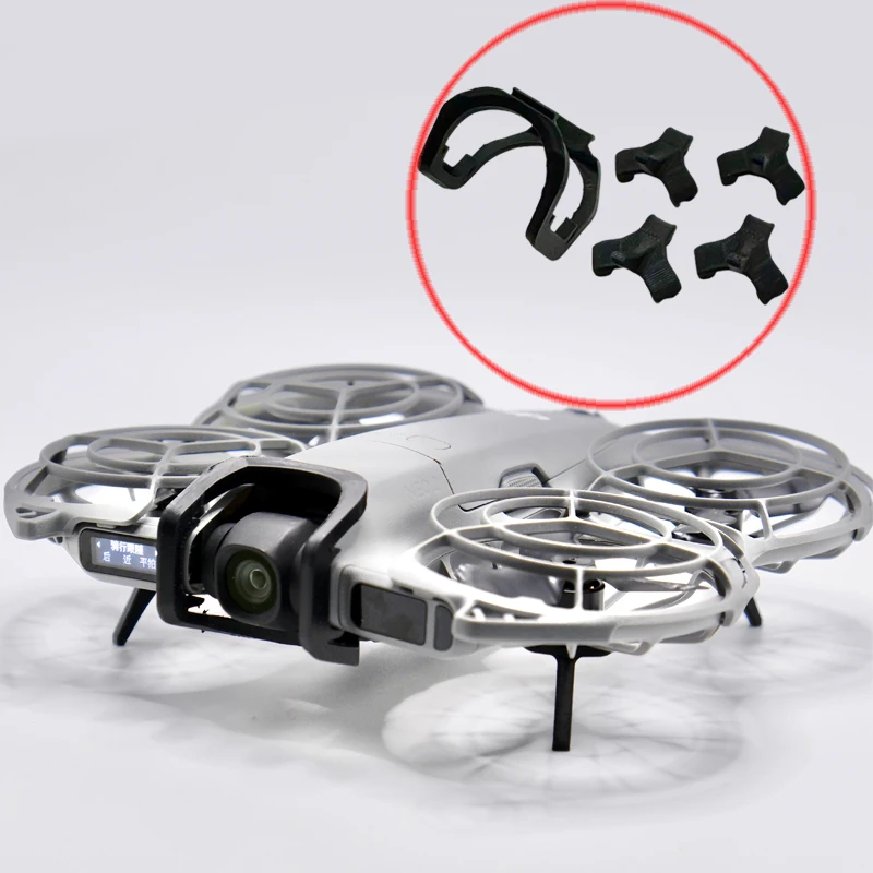 

RC Drone Lens & Bottom Protection Kit Elevated Landing Gear Bracket 3D Printed Support Camera Scratch-Proof Cover for DJI Neo 2