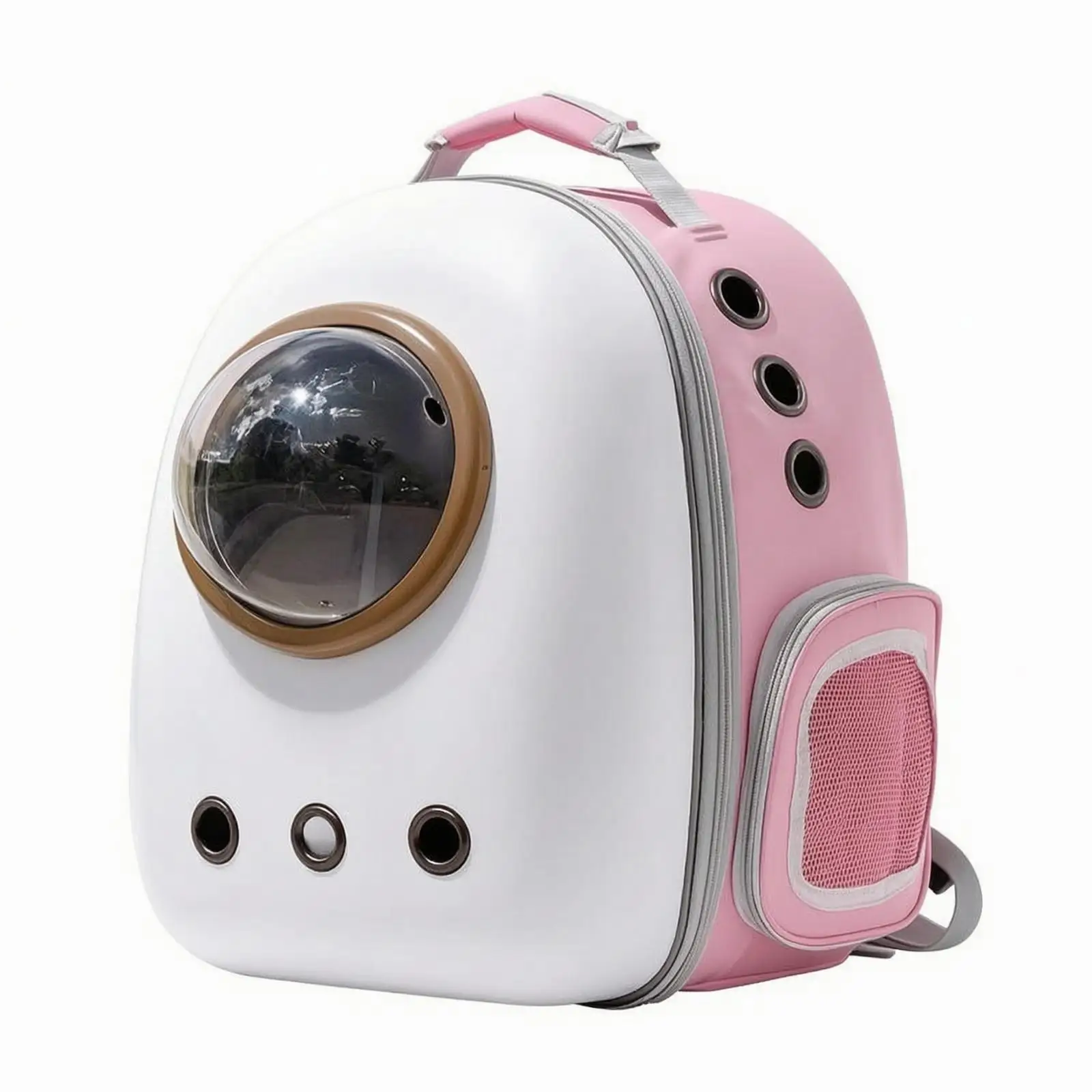 Cat Travel Backpack Carrier with Transparent Front Shell and Soft Oxford Cloth for Comfortable Carrying