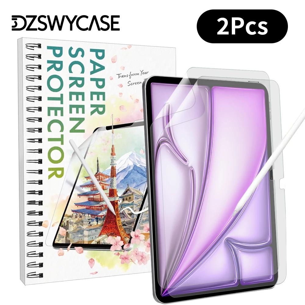 For iPad Air 11/13 Pro M3 M4 M5 Screen Protector Film Paper Feel Matte PET Painting For iPad 8th 9th 10th 11th Gen A16 Soft Film