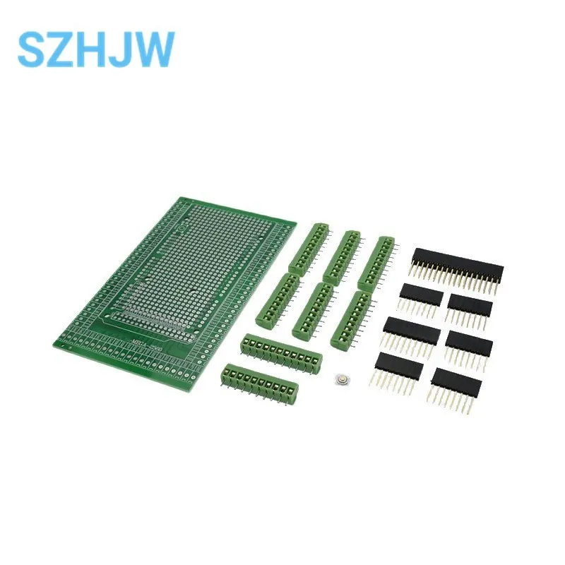 Double-side PCB Prototype Screw Terminal Block Shield Board Kit For MEGA-2560 Mega 2560 R3 Mega2560 R3