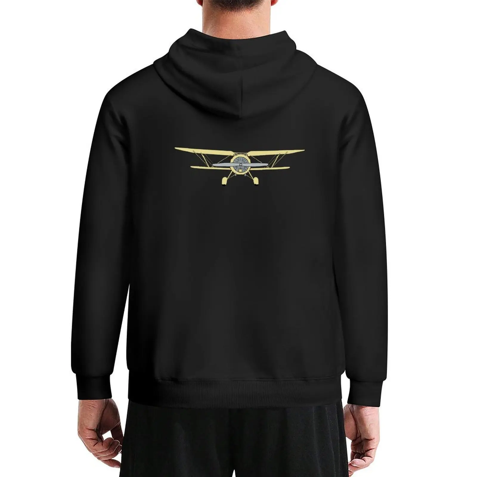 

Cabin Waco Airplane Illustration Hoodie men's clothes mens clothes men's clothing fashion men men's hoodies
