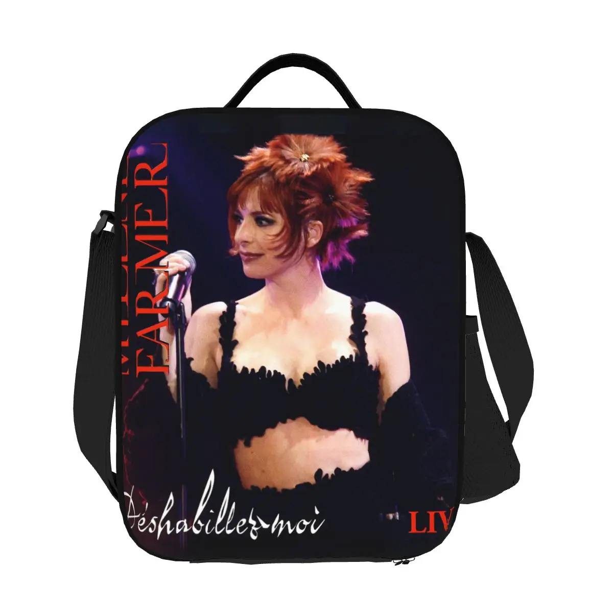 

Изготовленная на заказ изолированная сумка для обеда Pretty Mylene Farmer для женщин, термохолодильник для французской певицы, ланч-бокс для офисной работы, школы