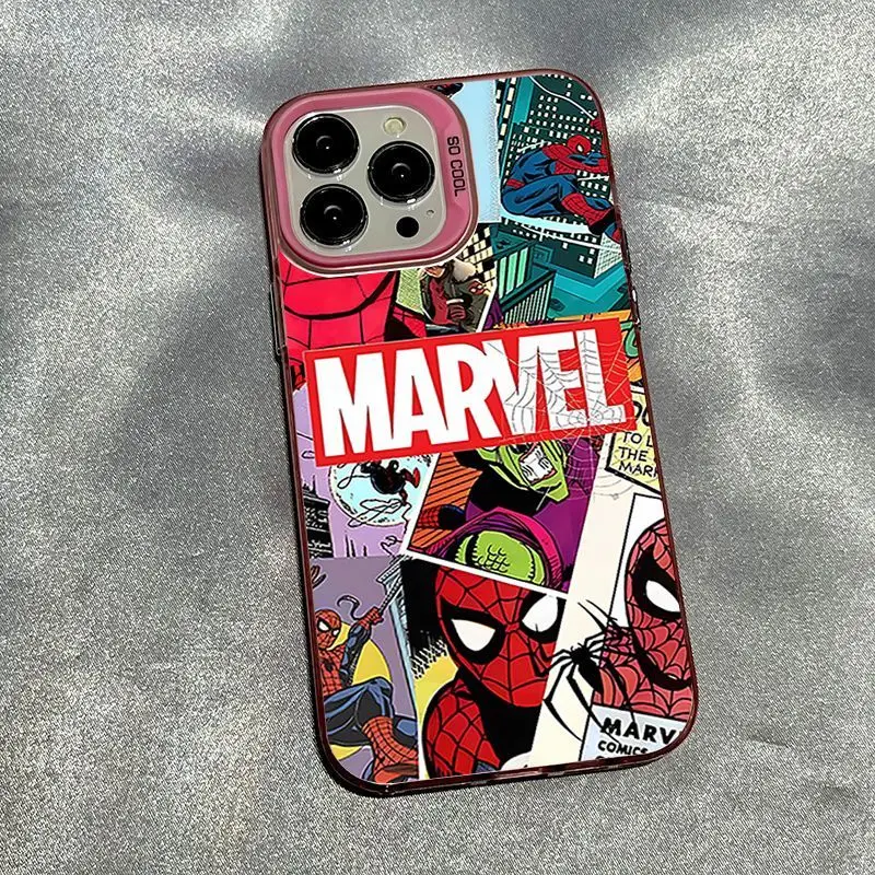 Marvel Spider Man High Quality Phone Case For iPhone 16 15 14 13 12 11 Pro Max X XR XS MAX 7 8 Plus Mini Boy Silicone Cases Y2K