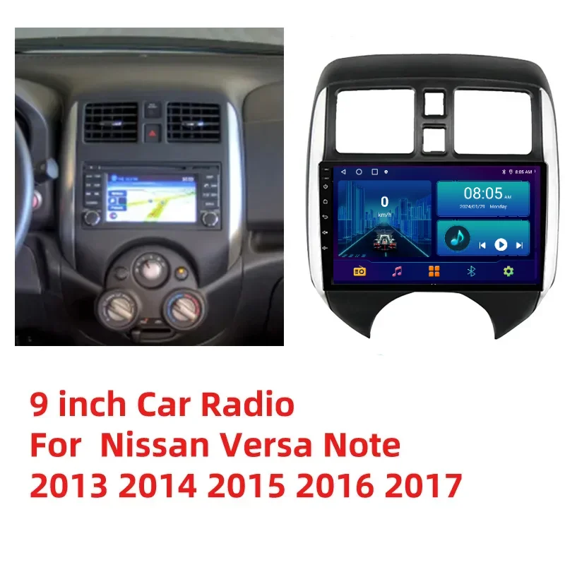 9inch Car Radio Carplay Fan Stereo for NIissan Versa Note 2013 2014 2015 2016 2017 Andriod Auto GPS Autoradio DSP RDS GPS WIFI