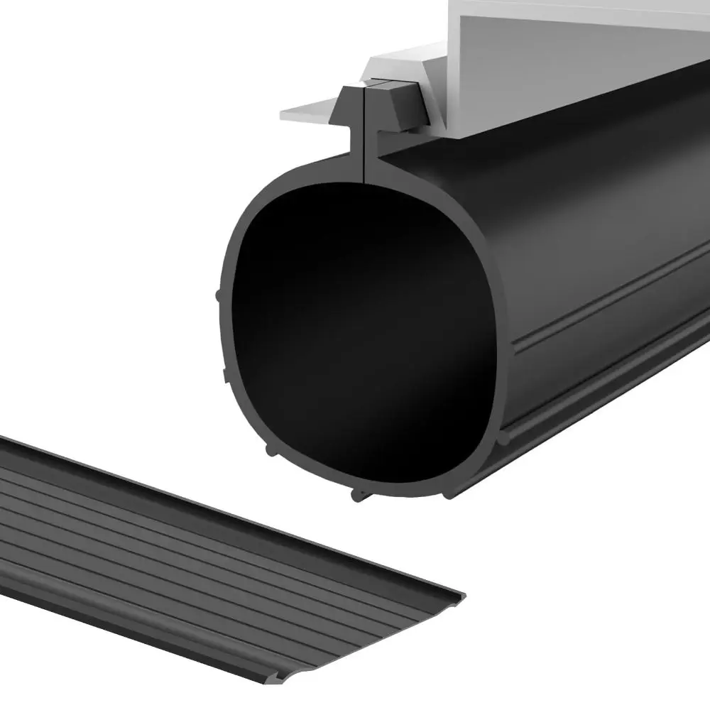 U-Shape Garage Door Bottom Seal Wear Resistance Non-deforming Weather Stripping Rubber 1m Replacement Seal