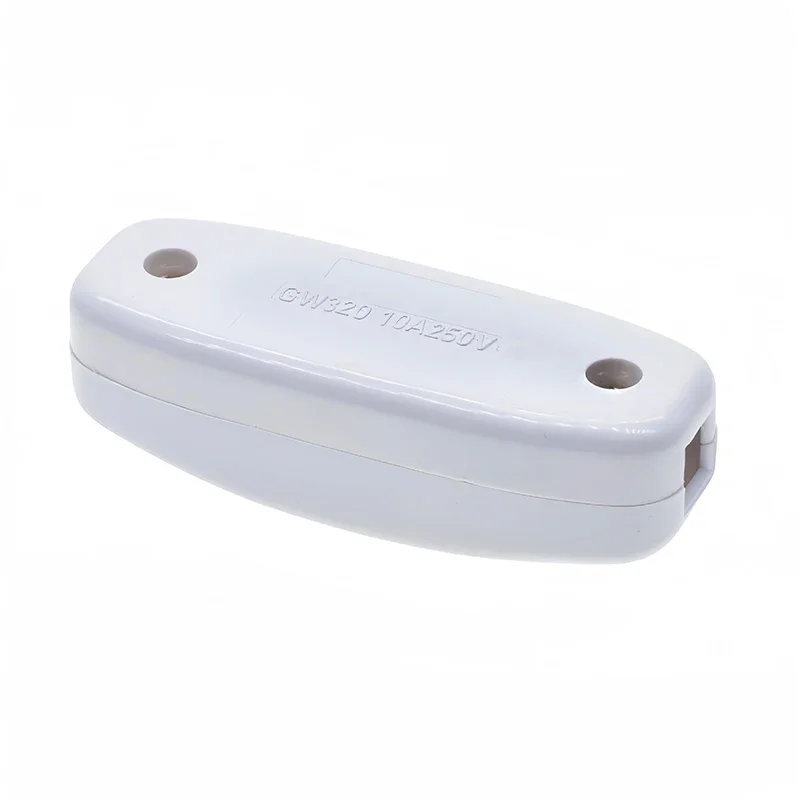 1/5/10PCS AC 240V 10A Bedside Lamp Switch Inline ON/OFF LED Indicator Light Button Table Lamp Cord Cable Switches