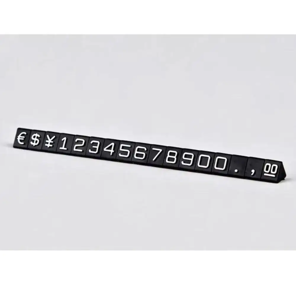 16pcs/lot Triangular Price Tags for Jewelry Watch, Mini Combination Number Digit Display Label Retail Price Sign