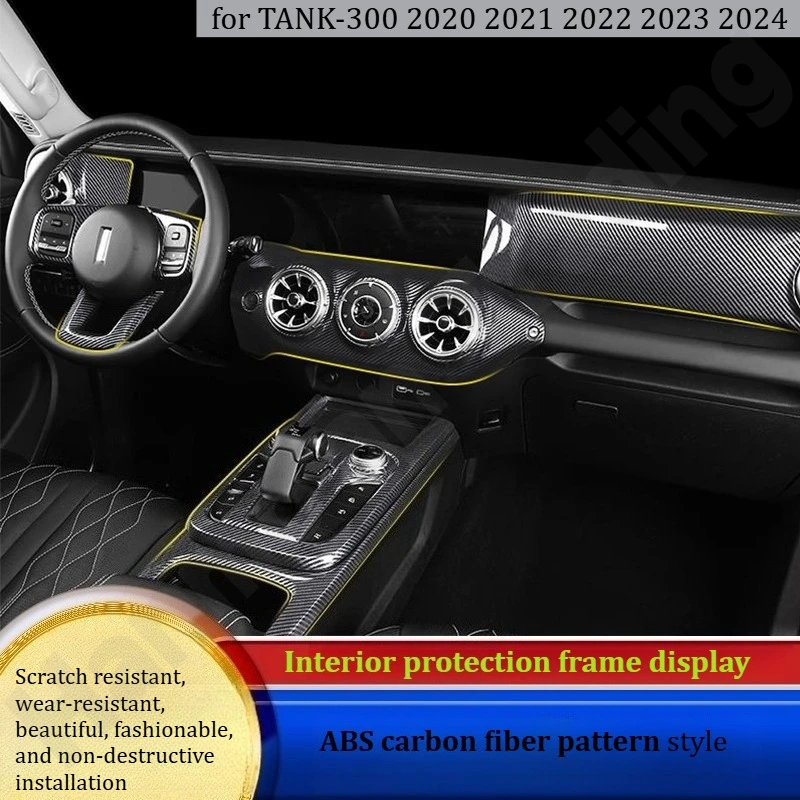 

Для Tank-300 2021 ~ 2025 Специальная центральная панель переключения передач из углеродного волокна/накладка шестерни с рамой воздуховыпускного отверстия/модификация внутренней части